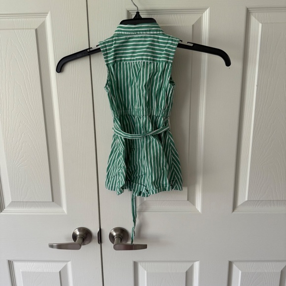 J. Crew Crewcuts Girls' Striped Tie-waist Shirtdress Size 2 - Picture 2 of 3